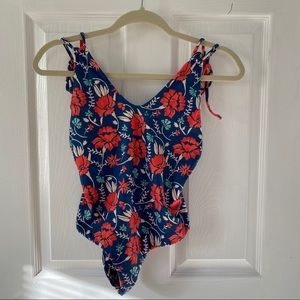 Tori Praver Floral One-Piece Swimsuit